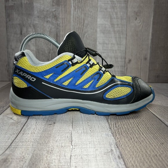 Salomon XA Pro Trail Hiking Running Shoes Blue Yellow Size M5 I W6.5 159817 - Picture 6 of 11